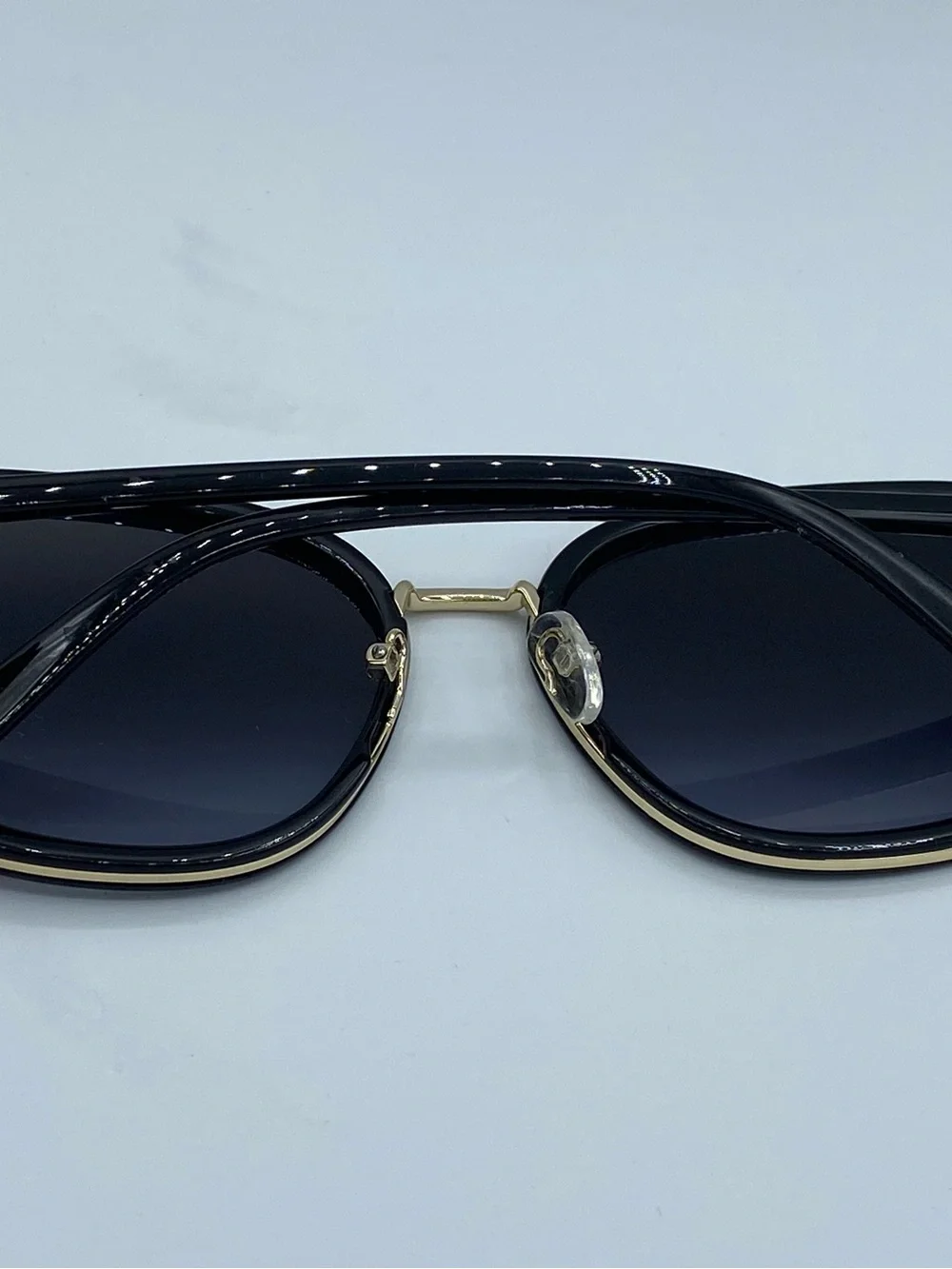 Kurt Geiger London Square Butterfly Sunglasses (Model KGL9037/S) Black/Gold 8079